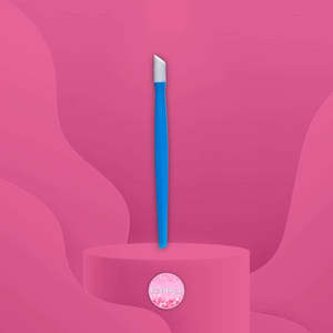 Blue Plastic Cuticle Pusher