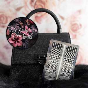 Monochrome Muse Mosaic Nailwraps