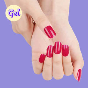 Classic Red-Pink Gel Nailwraps