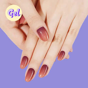 Solid: Bronze Cat-Eye Ombre Gel Nailwraps
