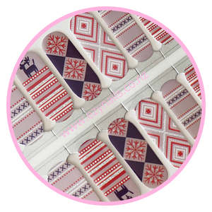 Nordic Nights Holiday Christmas Nailwraps