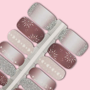 Blushing Stardust Nailwraps