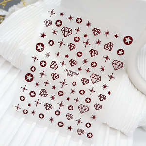 Accessories: Star & Diamond Metallic Nail Stickers