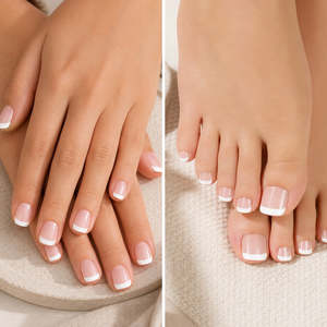 Accessories: The EZYNails Mani-Pedi Gel Wrap Pairs - French Tip