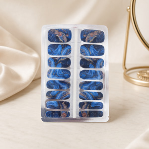 Blue Nails Nz: Blue Galaxy Nail Wraps