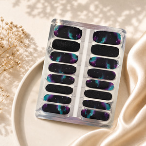 Green Nails: Matariki Aurora | Holographic Nail Wraps