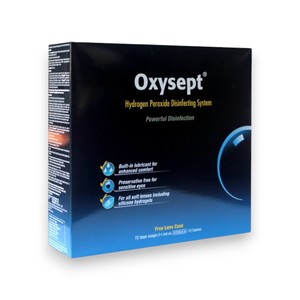 Products: Oxysept Hydrogen Peroxide Lens Solution – 3 × 240ml Ezyvision.co.nz