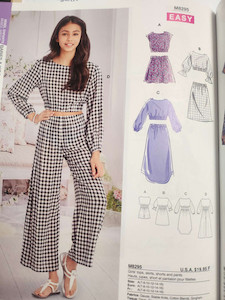 Products: M8295 Girls, Tops, Skirts, Shorts and Pants FAB FABRICS