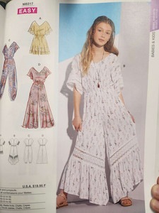 Products: McCall's M8317 Misses Romper and Jumpsuits FAB FABRICS