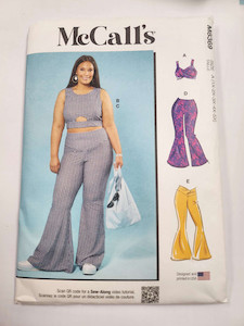 M8369 Woman's Knit Top and Pants FAB FABRICS