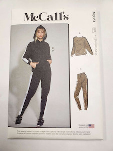 McCall's M8351 Misses' Lounge Pant, Top & Hoodie FAB FABRICS