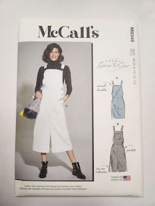 Products: McCall's M8345 Misses Skirt Overalls FAB FABRICS