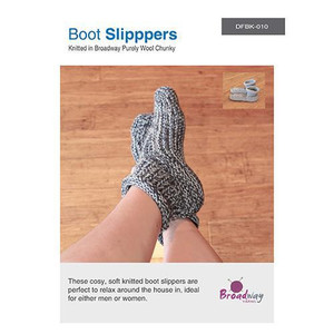 Products: Broadway Yarns Boot Slippers FAB FABRICS
