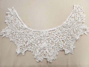 Products: Guipure Lace Necktrim Ivory FAB FABRICS
