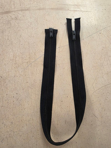 Products: 55cm Double Ended Zip Black FAB FABRICS