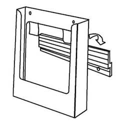 Portrait A6 Brochure Holder With Clips
