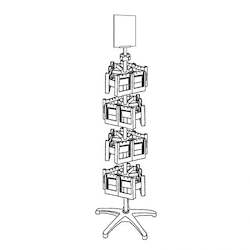 Freestanding 4 level Carousel