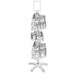 Freestanding 3 level Carousel
