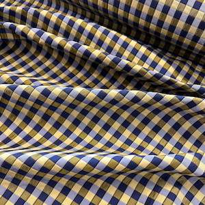 Check: Bomber Jacquard Check Deadstock - Navy & Pistachio