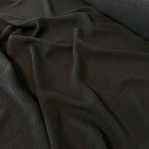 Cupro: Sandwashed Cupro Piqué - Black