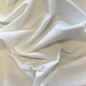Sweatshirting: Loop Back Sweatshirt Jersey - White