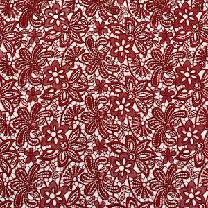 Embroidery: Embroidered Lace - Ruby