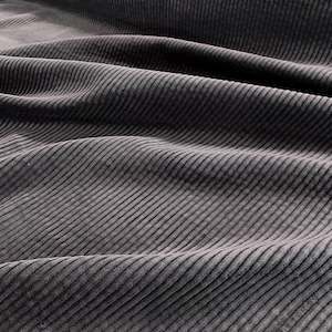 6 Wale Cotton Corduroy - Charcoal