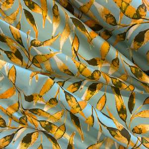 Poplin Lawn: Firefly Cotton Poplin Print - Green