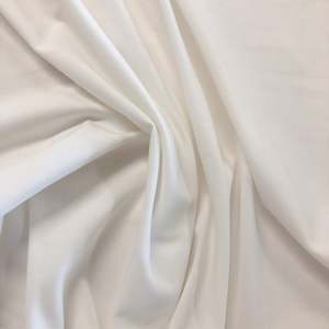 T Shirt Knits: Cotton Spandex T-Shirting - Winter White