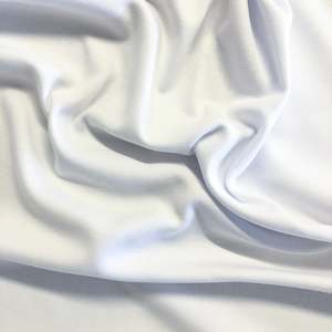 T Shirt Knits: Cotton Interlock - White