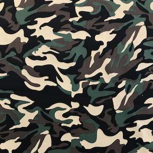 Printed Canvas: Printed Canvas - Green Camo