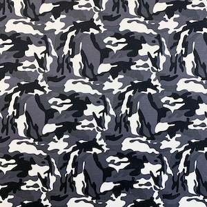 Printed Canvas: Printed Canvas - Grey Camo