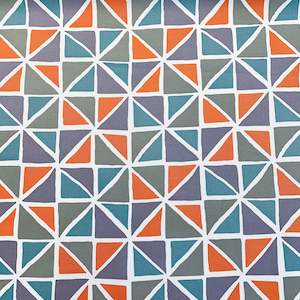 Printed Canvas - Orange Triangle