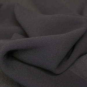 Chiffon Georgette Organza: Washed Viscose Crepe - Graphite