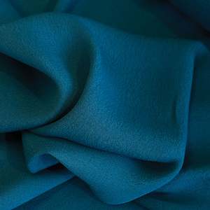 Drapey Crepe: Viscose Crepe - Peacock