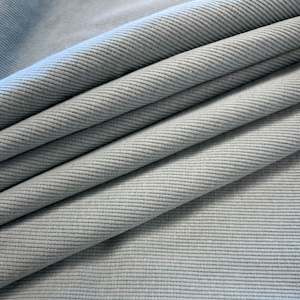 Cotton Elastane 2x2 Ribbing - Duck Egg