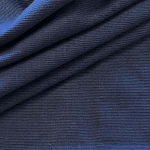 Matching Brushed Sweatshirt Knit Ribbing: Cotton Elastane 2x2 Ribbing - Ink