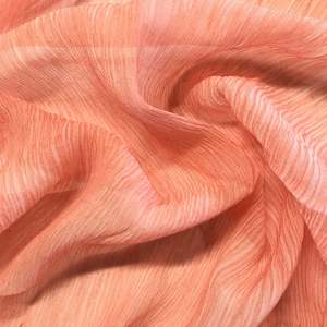 Silk Yoryu Crinkle Chiffon Deadstock - Mimosa