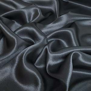 Crepe Back Satin - Steel