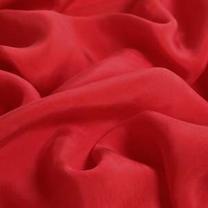 Sandwashed Cupro Satin Deadstock - Ruby Red