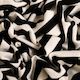 Zebra Lurex Viscose Spandex Knit Deadstock - Black & White