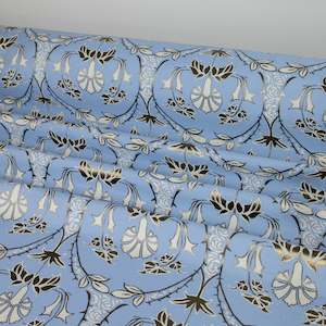 Viscose Luxe Jacquard Gala Designer End- Wedgewood
