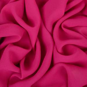 Viscose: Viscose Crepe Designer End - Dragon fruit