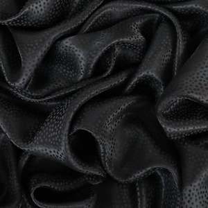 Satin: Harlem Silk Dobby Satin Designer End – Black