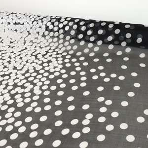 Silk Printed Chiffon Deadstock - Acuba Black