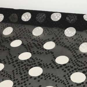 Jacquard Spot Chiffon Deadstock - Apollo Black