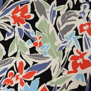 Rayon Challis Print Deadstock - Kenton Red