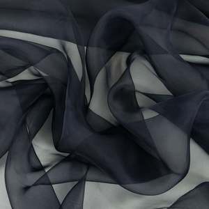 Silk Organza Deadstock - Ink