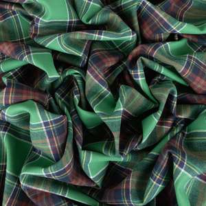 Brushed Cotton Plaid Deadstock - Emerald Tartan