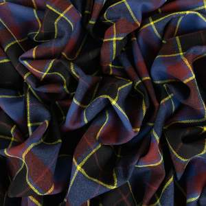Brushed Cotton Plaid Deadstock - Blue Tartan